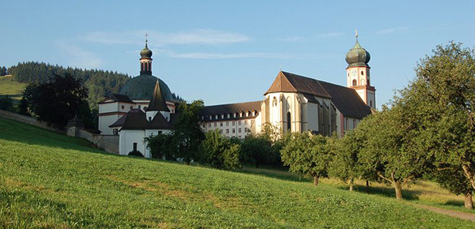 Il monastero benedettino di St. Trudpert, Münstertal nella Foresta Nera (D)